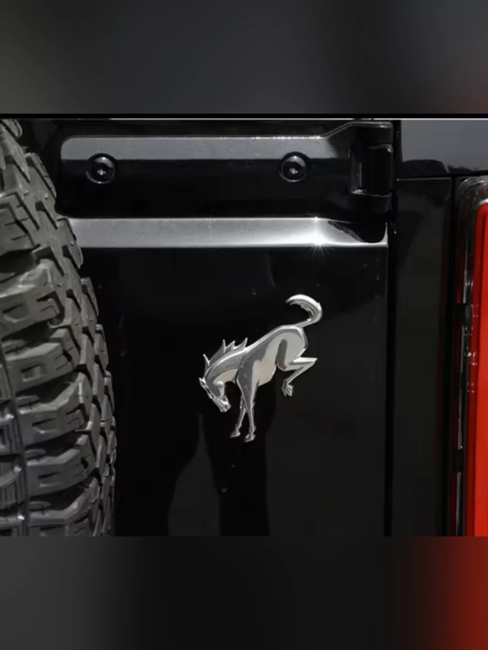 3D Metal Bronco Bucking Horse Badge Emblem  Adhesive Back Choose Color